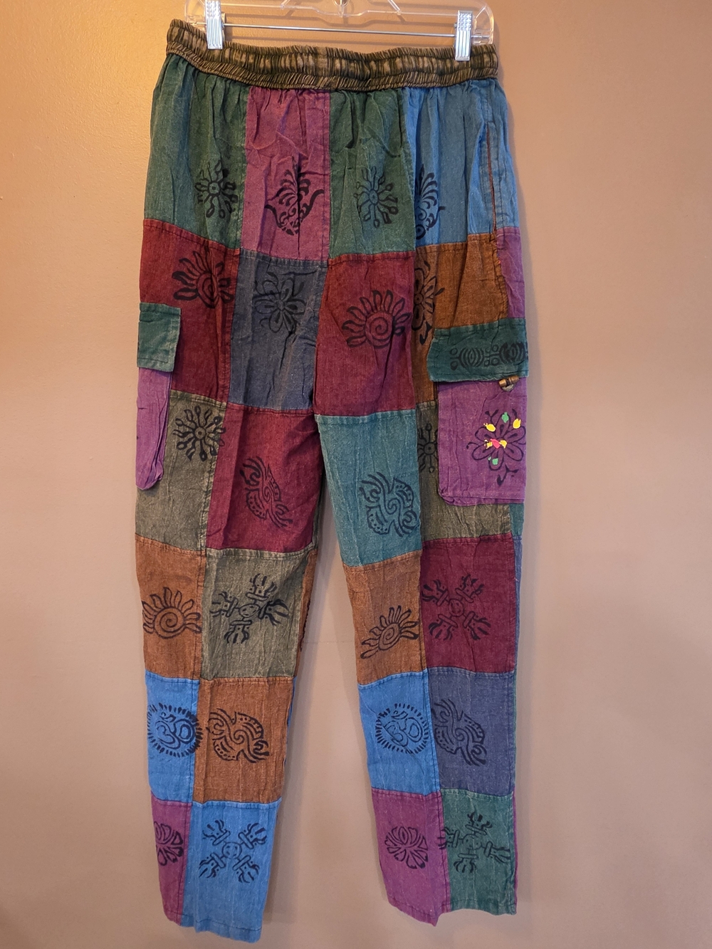 Multi-Color Patchwork Embroidered Pants - Picture 2 of 6